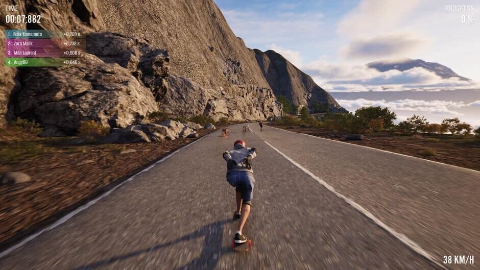 Longboard Skate Downhill Simulator screenshot 2