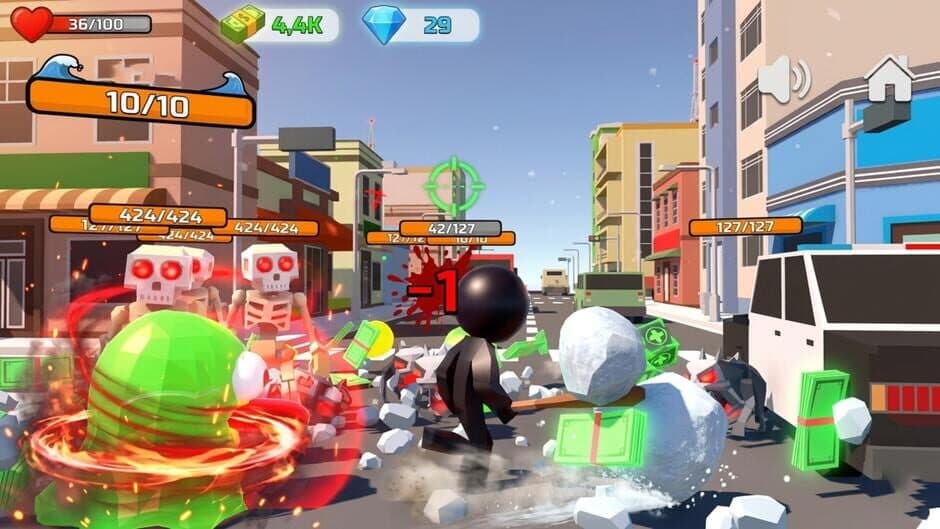 Stickman Monster Battle 3D screenshot 2