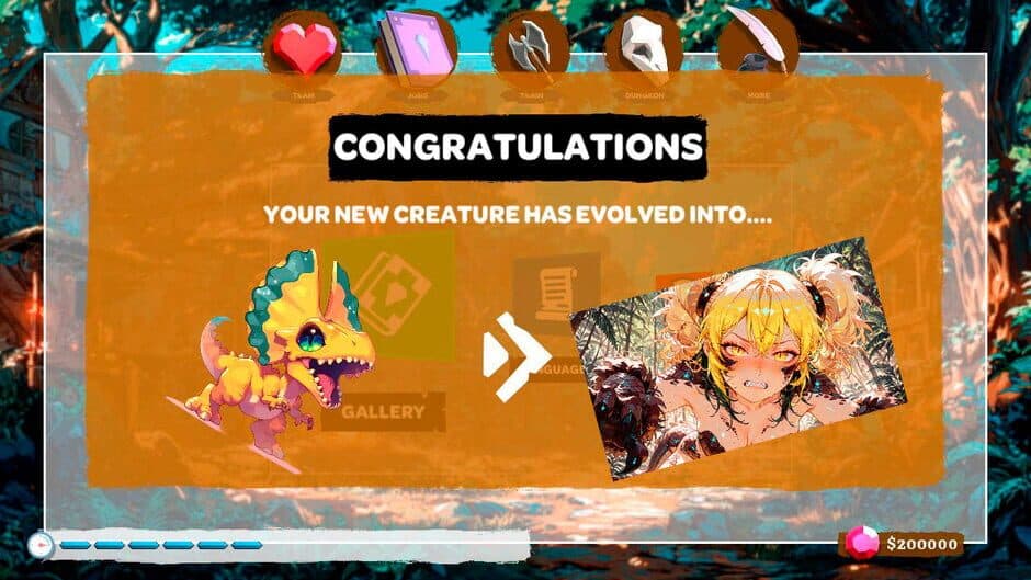 Dino Evolution: Catch Dinosaurs and Raise Anime Primeval Girls screenshot 3