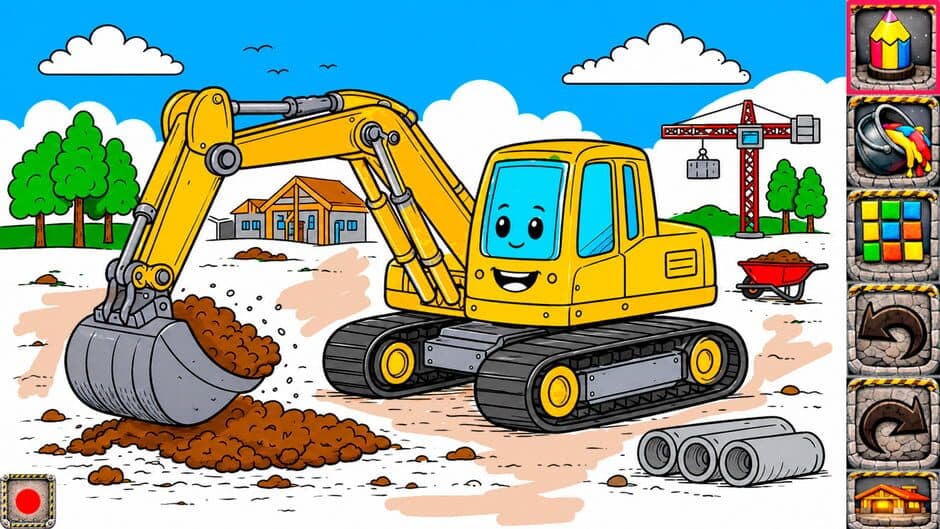 Tiny Builders Coloring Book for Kids screenshot 1