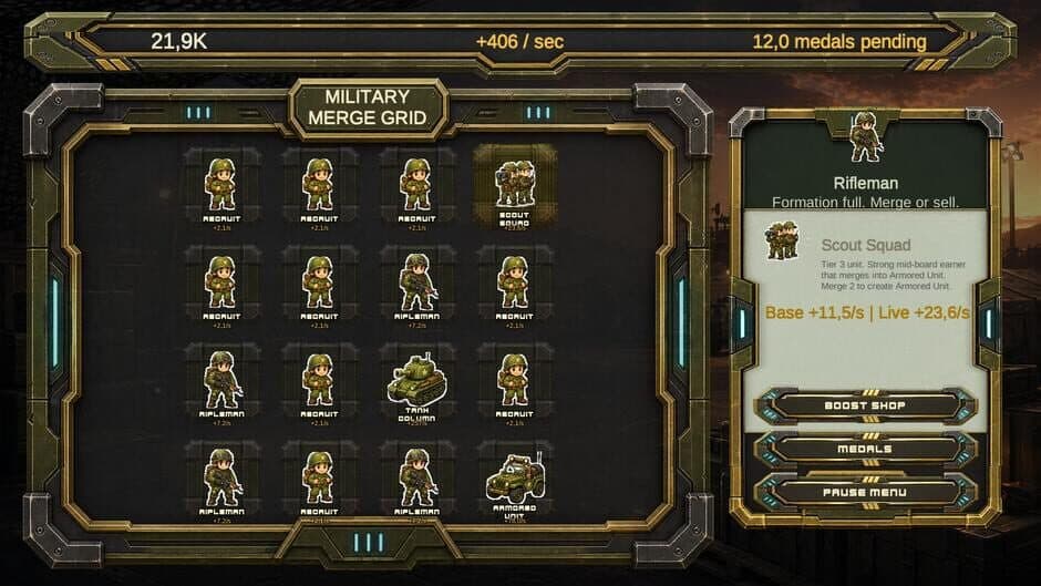 Military Merge screenshot 1