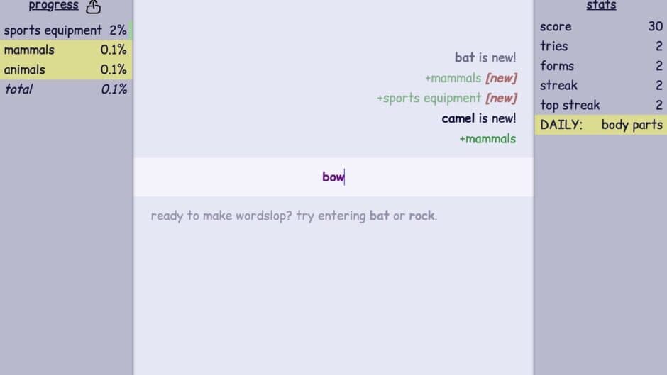 Wordslop screenshot 1