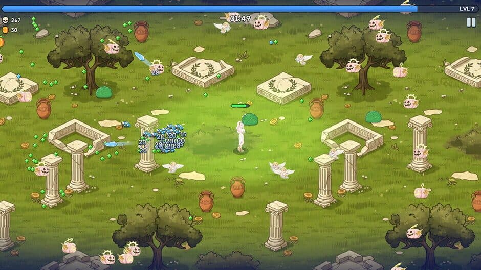 Aphrodite Evolve Weapons Survivor: Greek Gods Versus Heaven screenshot 1