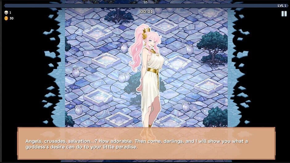 Aphrodite Evolve Weapons Survivor: Greek Gods Versus Heaven screenshot 2