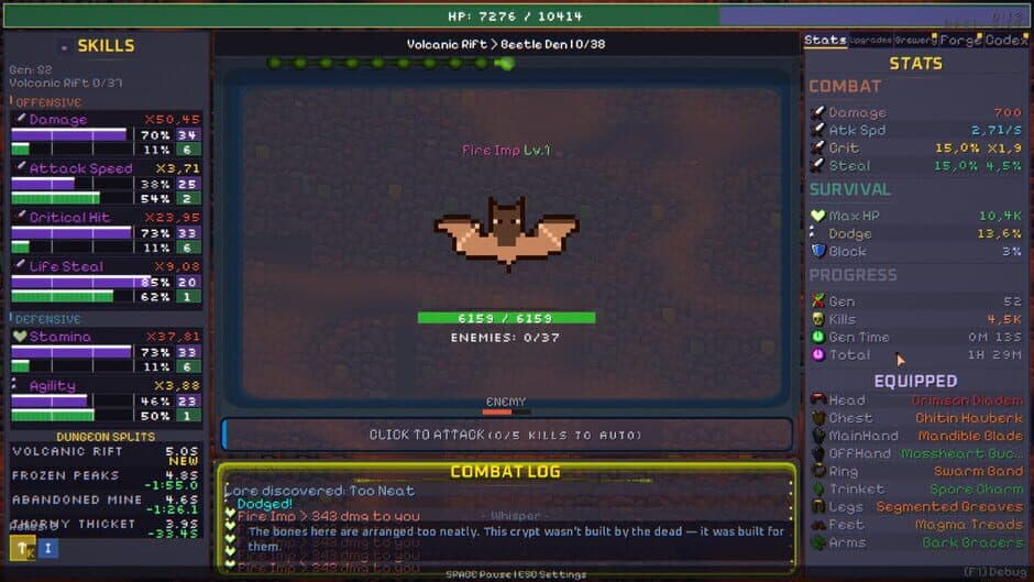 Gene Crawl: Dungeon Descent screenshot 1