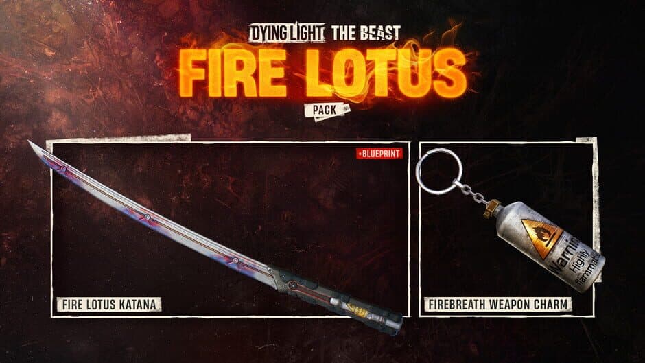 Dying Light: The Beast - Fire Lotus Weapon Pack screenshot 1