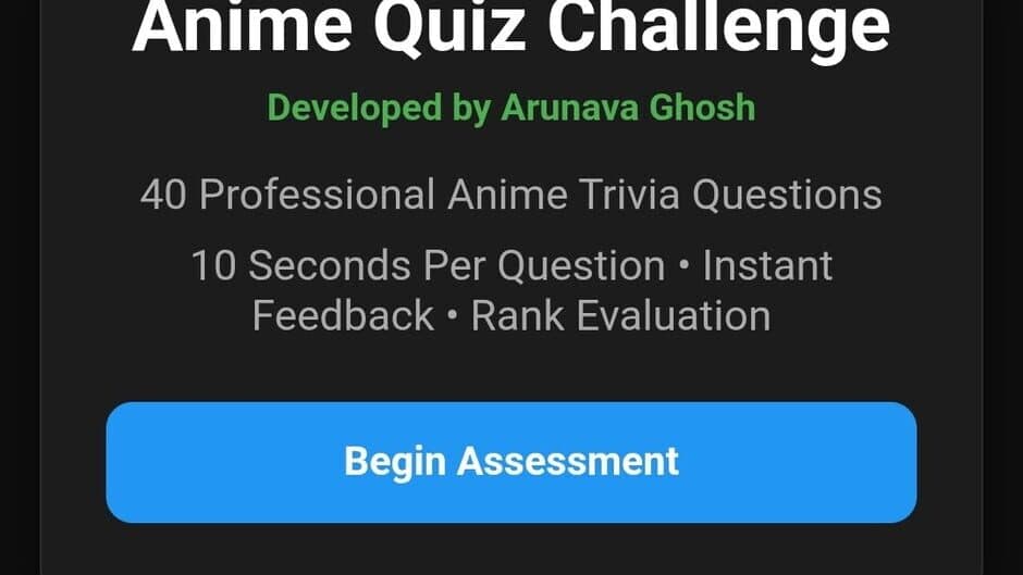 Anime Quiz Challenge screenshot 1