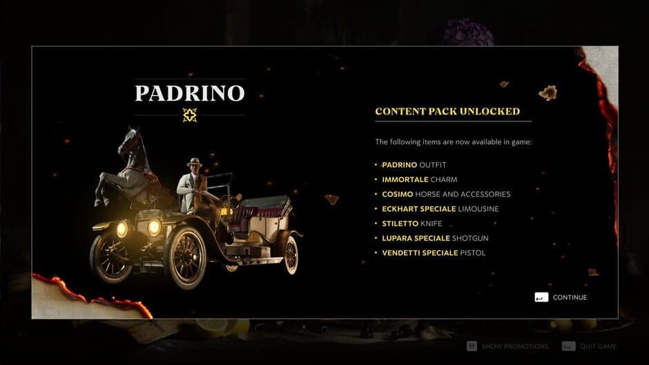 Mafia: The Old Country - Padrino Pack screenshot 1