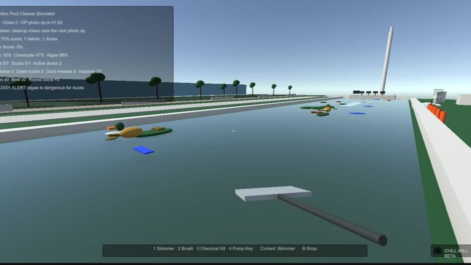 Reflection Pool Cleaner Simulator screenshot 2