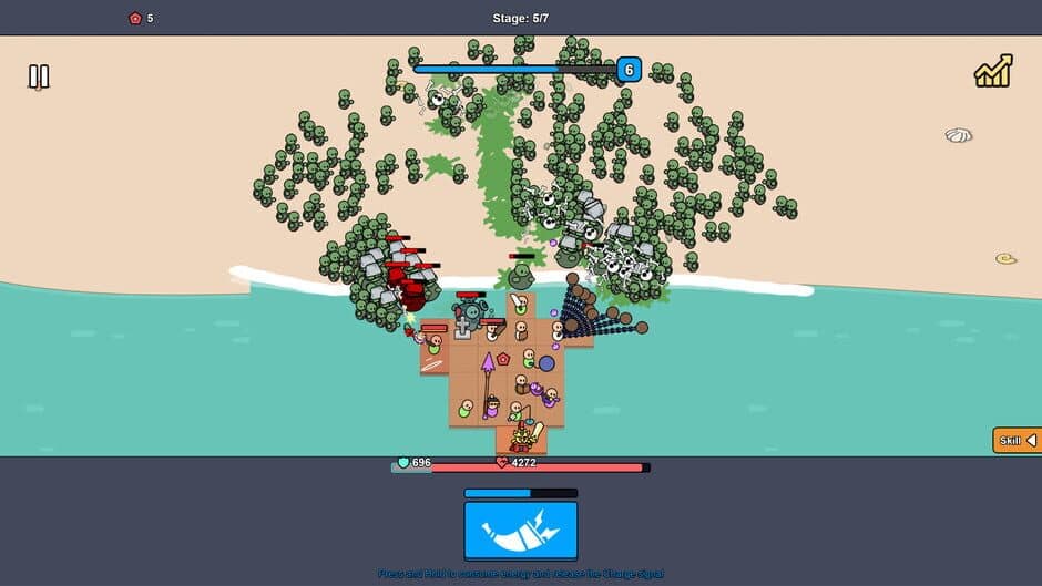 Beach Defense: Zombie Invasion screenshot 1