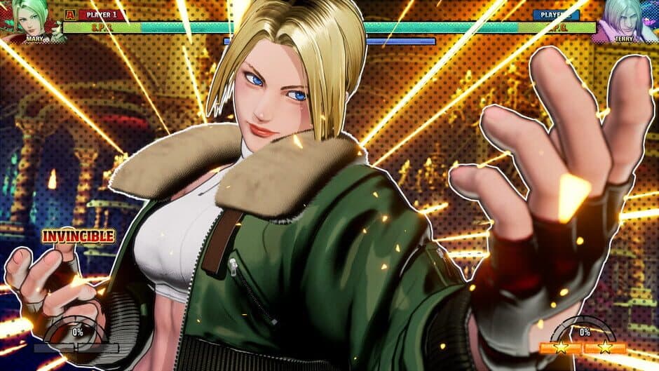 Fatal Fury: City of the Wolves - Blue Mary screenshot 1