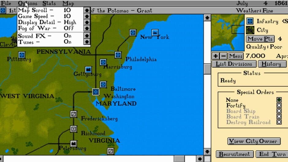 Edward Grabowski's: The Blue & The Gray screenshot 3