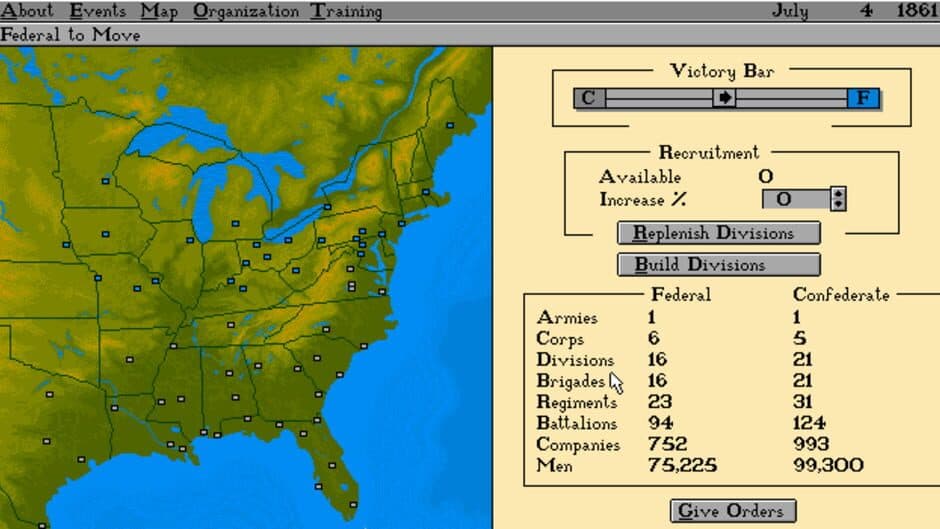 Edward Grabowski's: The Blue & The Gray screenshot 2