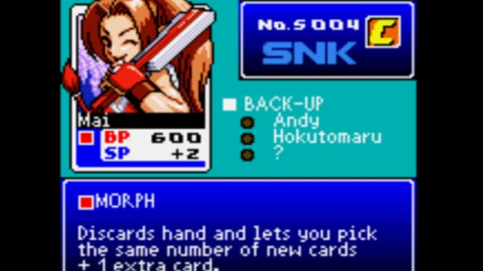 SNK vs. Capcom Card Fighters' Clash - SNK Card Fighter's Version screenshot 2