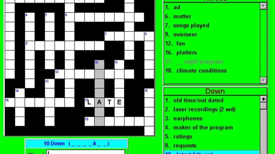 Crosswords & More for Windows screenshot 3