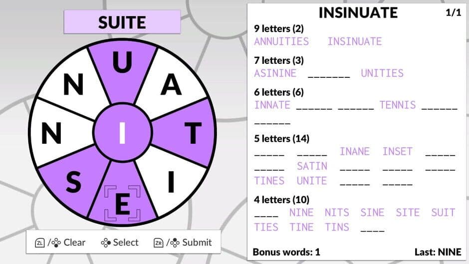 Word Wheel by Powgi screenshot 1
