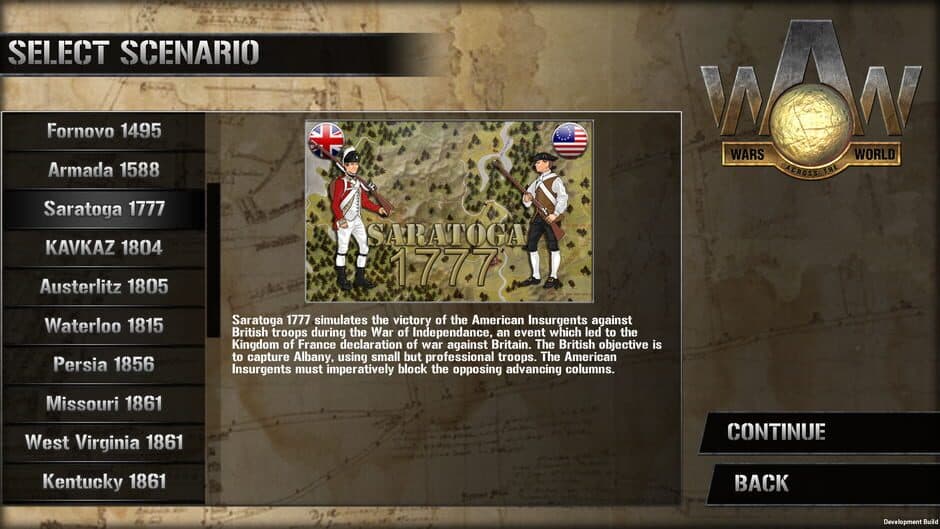 Wars Across the World: Saratoga 1777 screenshot 1