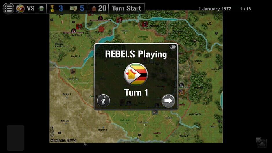 Wars Across the World: Rhodesia 1972 screenshot 3