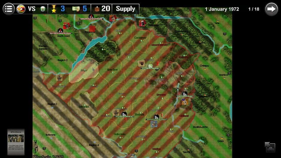 Wars Across the World: Rhodesia 1972 screenshot 4