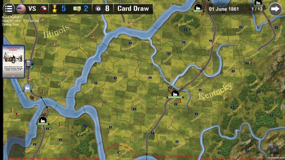 Wars Across the World: Kentucky 1861 screenshot 4