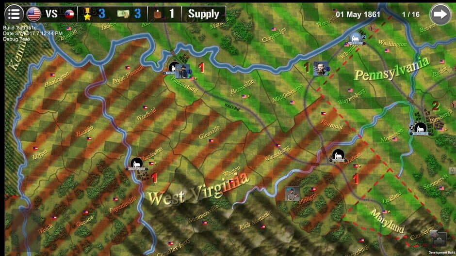 Wars Across the World: West Virginia 1861 screenshot 4
