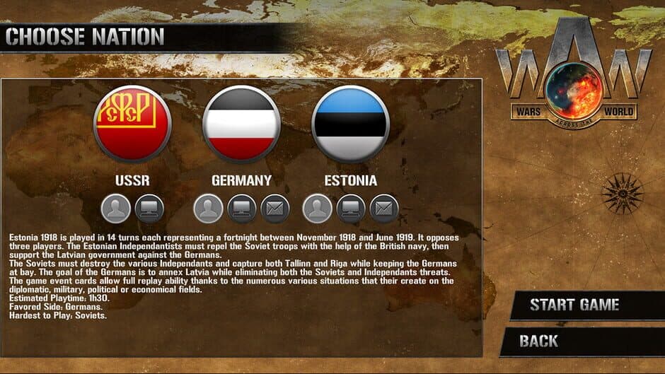 Wars Across the World: Estonia 1918 screenshot 1