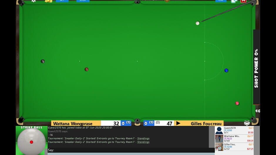 Flash Snooker Game screenshot 4
