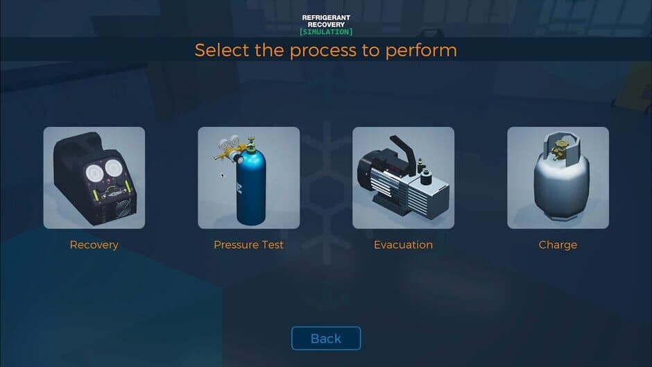 Refrigerant Recovery Simulation screenshot 2