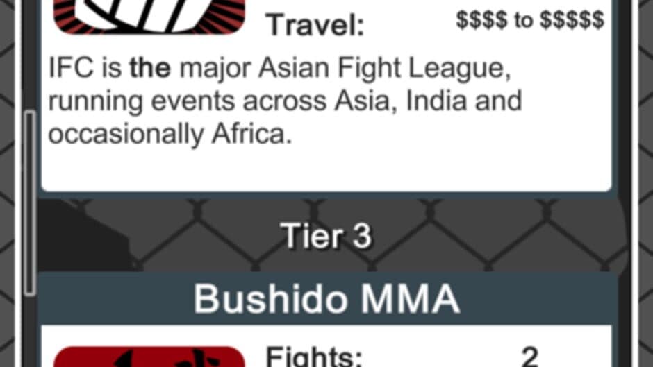 MMA Manager screenshot 2