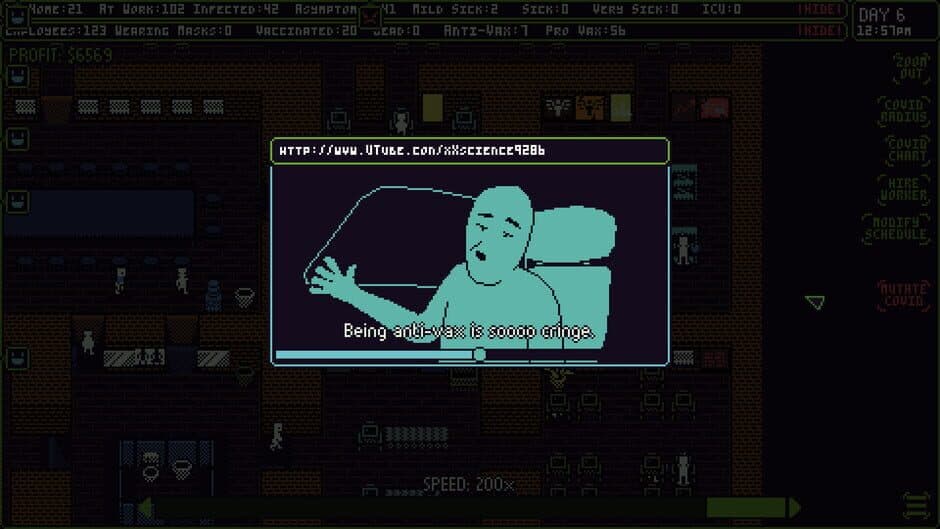 Covid Simulator screenshot 2