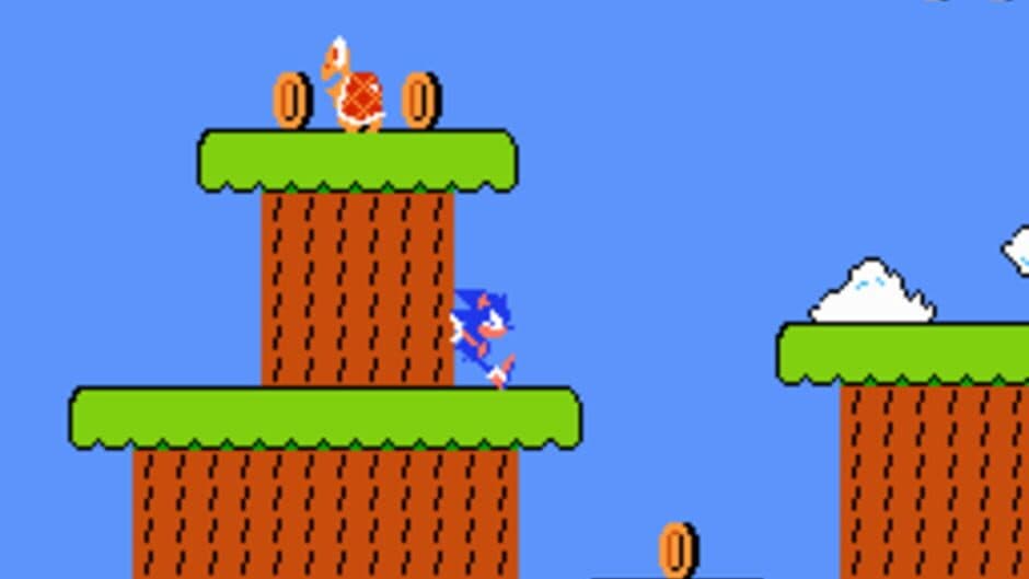 Sonic in Super Mario Bros. screenshot 2