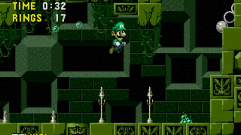 Luigi in Sonic the Hedgehog screenshot 1