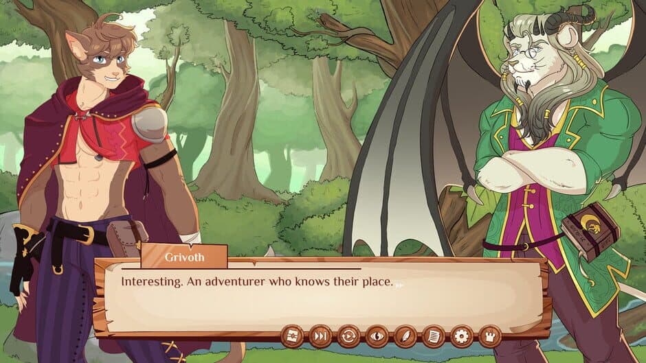 Burrow of the Fallen Bear: A Gay Furry Visual Novel screenshot 2