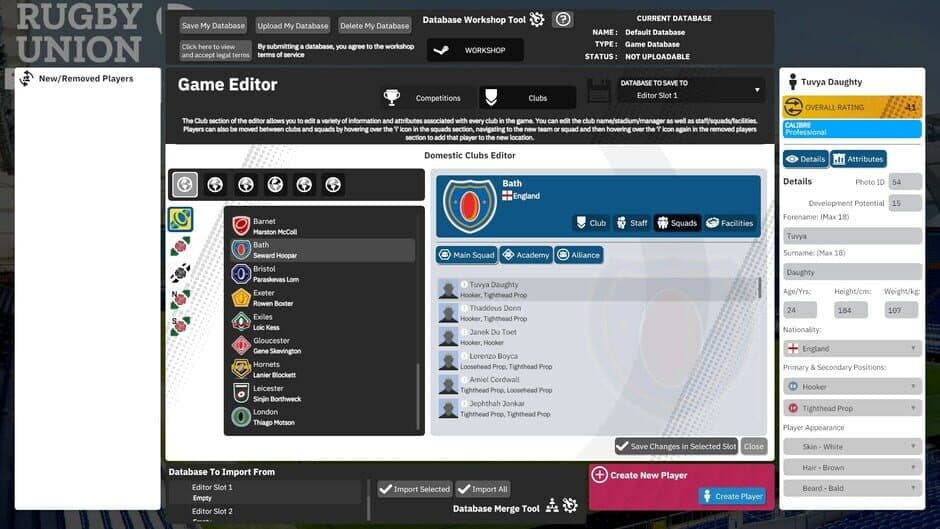 Rugby Union Team Manager 4 screenshot 2