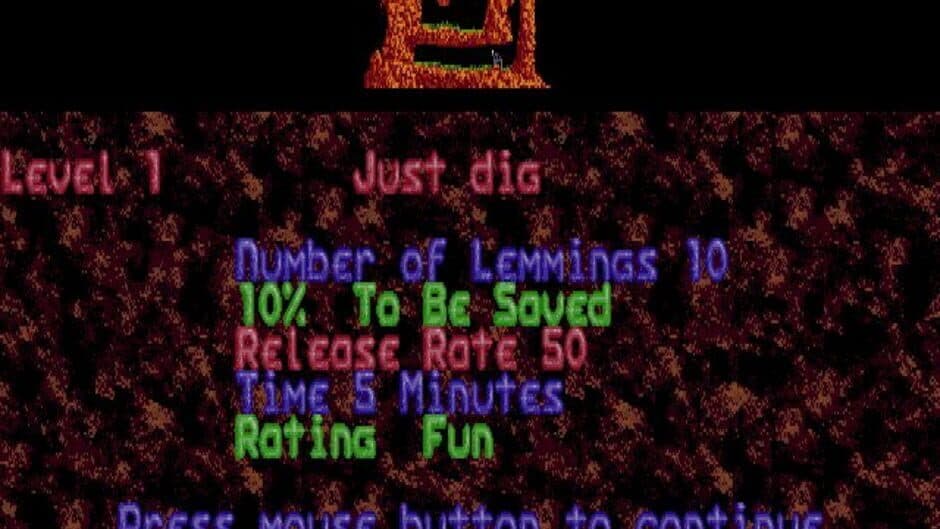 Lemmings screenshot 1