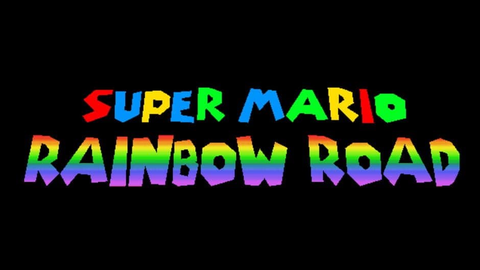 Super Mario Rainbow Road screenshot 1