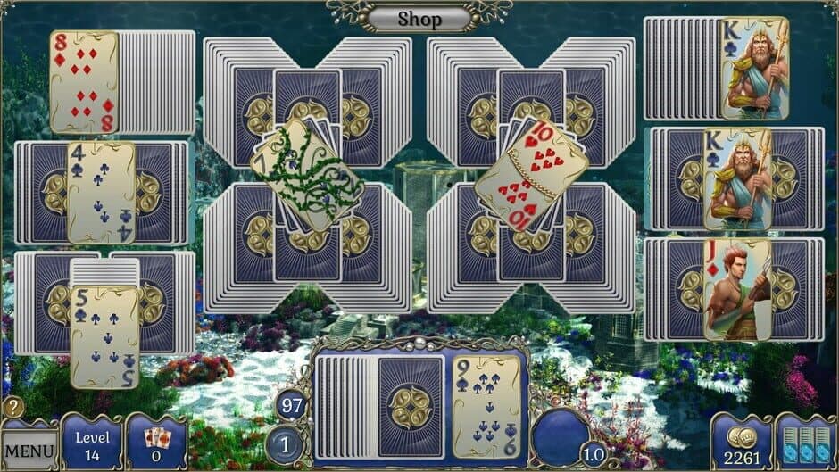 Jewel Match Atlantis Solitaire 4: Collector's Edition screenshot 1