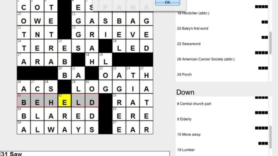 Crosswords Crazy! screenshot 2