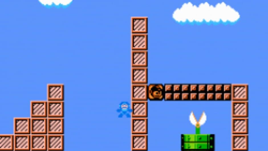 Mega Man in Super Mario Bros. screenshot 2