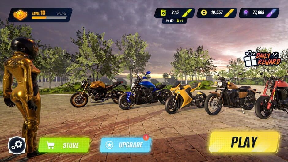 Highway Moto Racing Rush 2023 Simulator screenshot 3