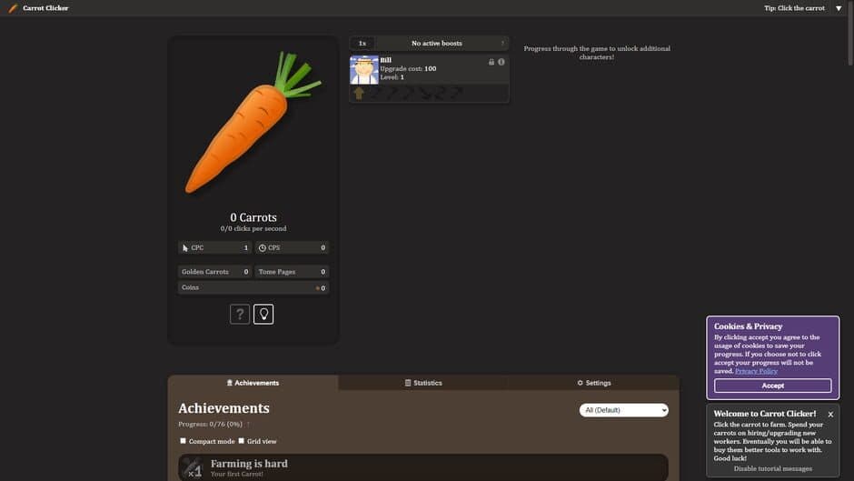 Carrot Clicker screenshot 1