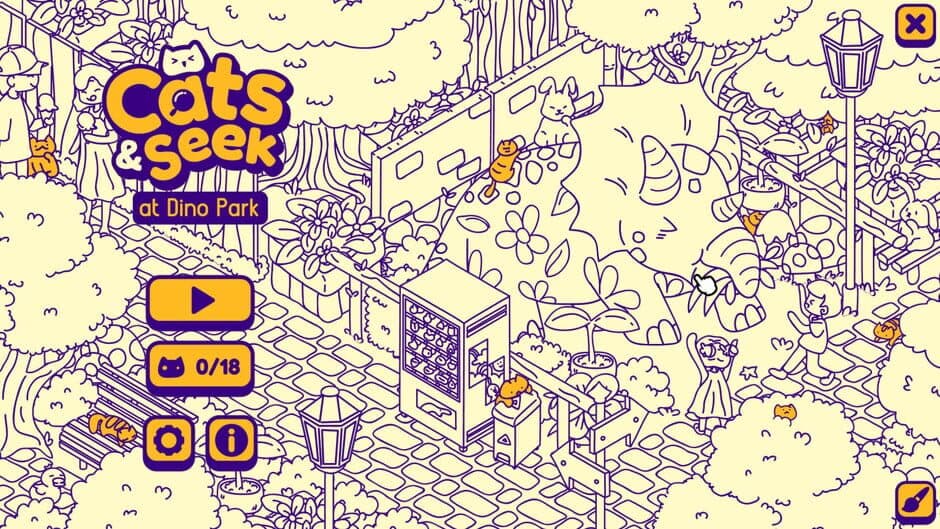 Cats and Seek: Dino Park screenshot 1