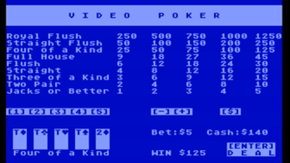 Jacks or Better Video Poker screenshot 1