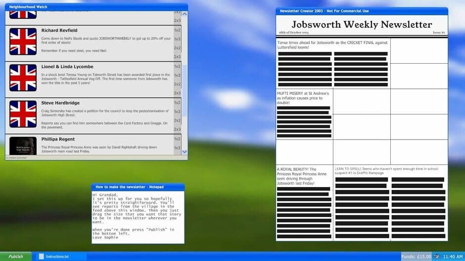 Jobsworth Weekly screenshot 2