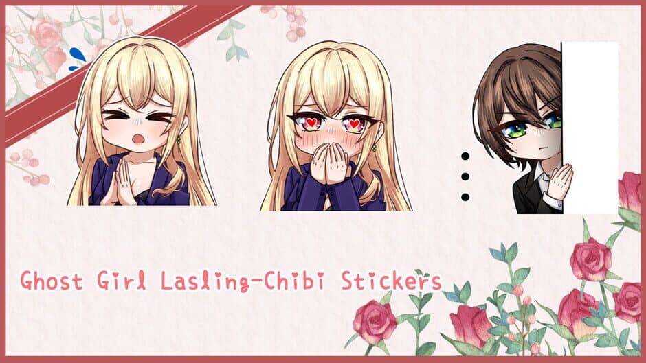 Ghost Girl Lasling: Chibi Stickers screenshot 1