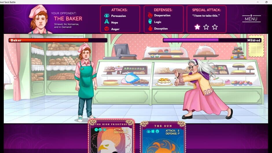 Mildred's Tarot Battle screenshot 3