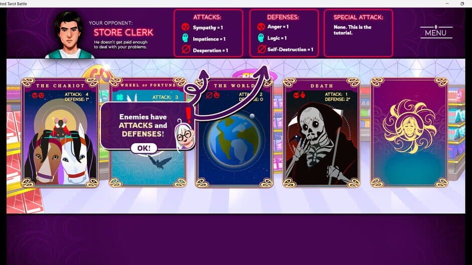 Mildred's Tarot Battle screenshot 4