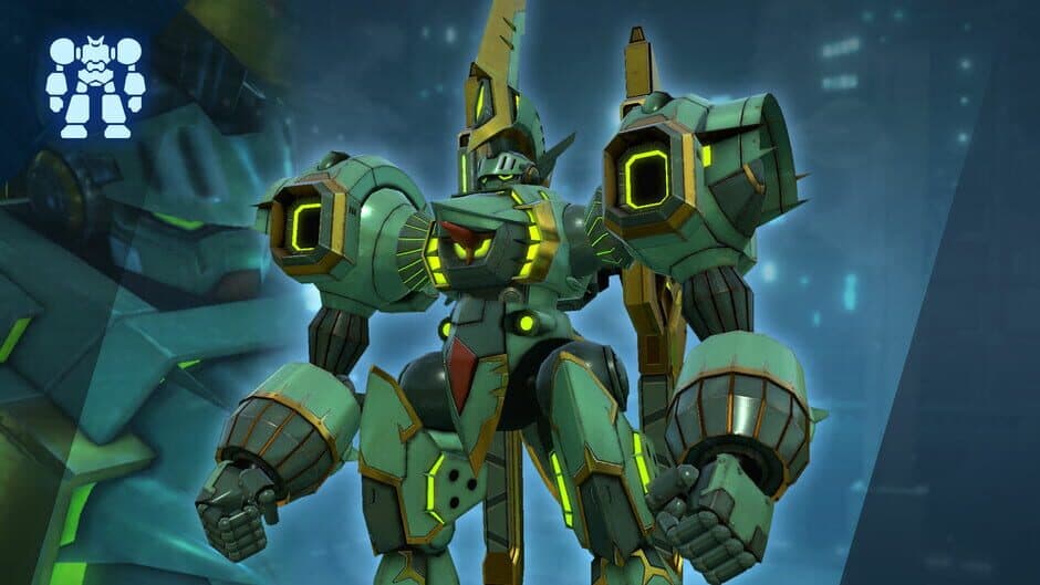 Megaton Musashi W: Wired - Rogue: Arthur Riser - Dragon Green screenshot 1