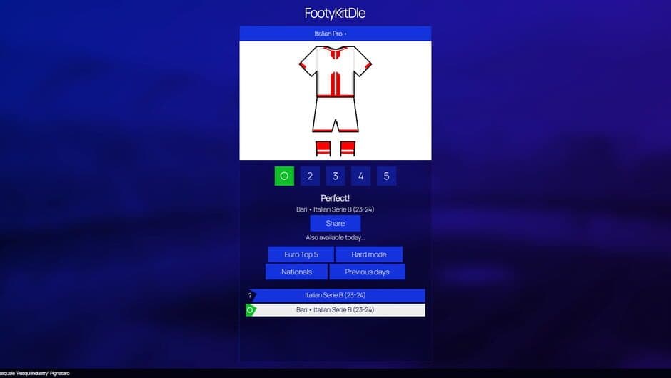 FootyKitDle screenshot 1