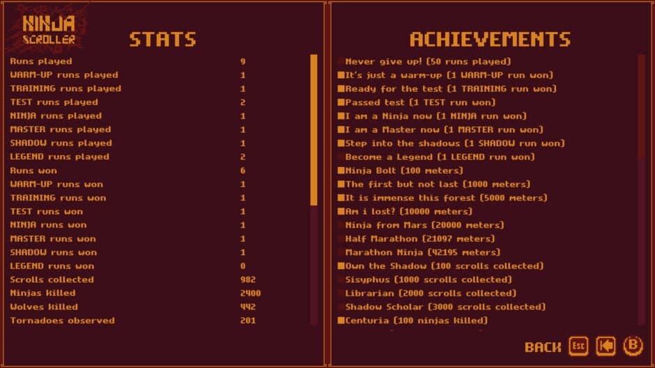Ninja Scroller screenshot 1